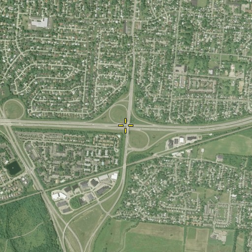 Aerial/Satellite Image of Interchange 105B, OH