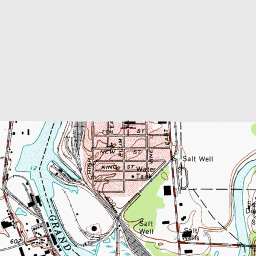 Topographic Map of Saint Michaels Byzantine Catholic Church, OH