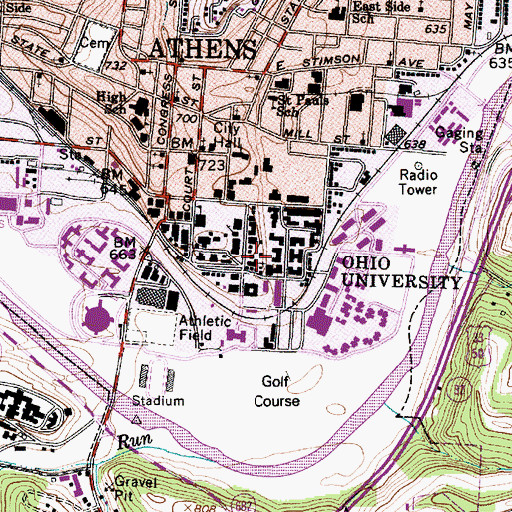 Topographic Map of Good Shepherd Episcopal Church, OH