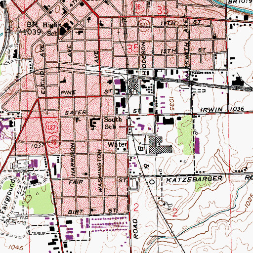Topographic Map of Apostolic Church (historical), OH