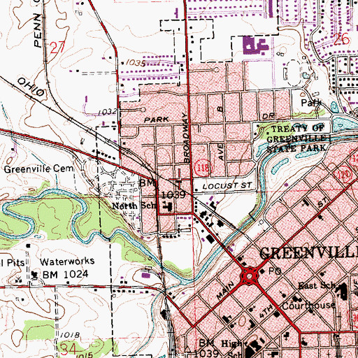 Topographic Map of Kingdom Hall of Jehovahs Witnesses, OH