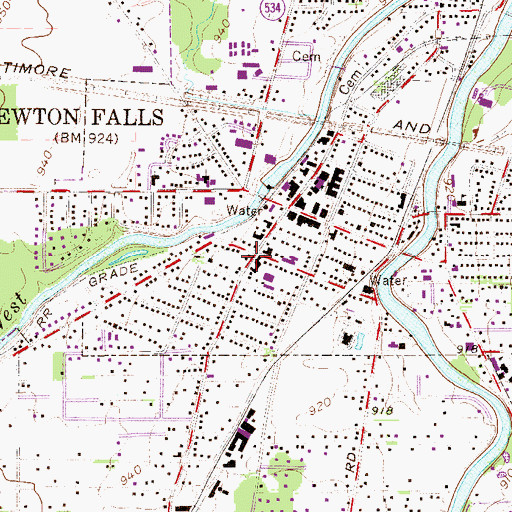 Topographic Map of Immanuel Missionary Church (historical), OH