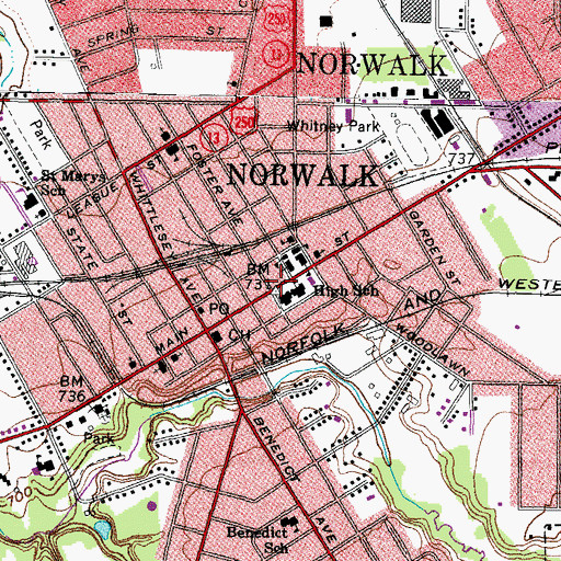 Topographic Map of Christian and Missionary Alliance Church, OH