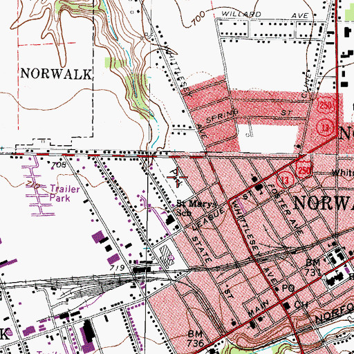 Topographic Map of McGuan Park, OH