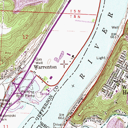 Topographic Map of Debo Park Speedway (historical), OH