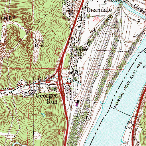 Topographic Map of Harmony School (historical), OH