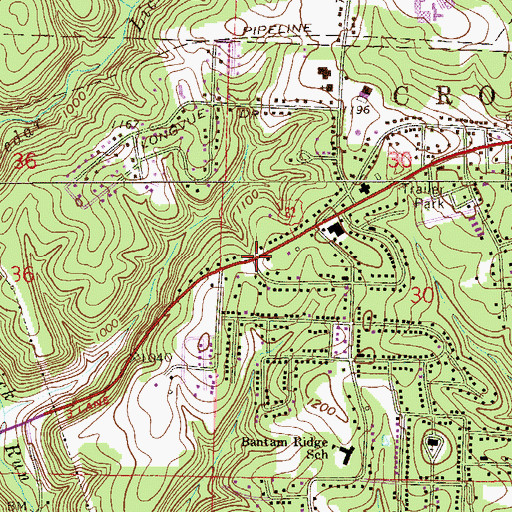 Topographic Map of Swickards Addition, OH