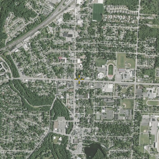 Aerial/Satellite Image of Baldwin Library, OH