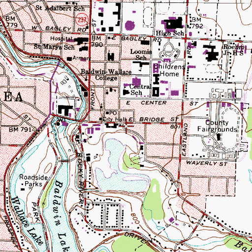 Topographic Map of Mahler Museum, OH