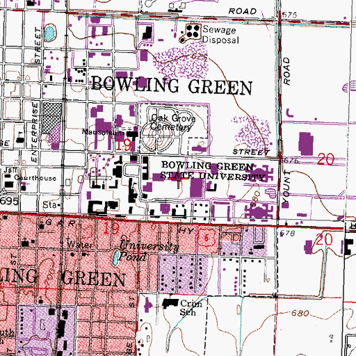 Topographic Map of Anderson Arena, OH