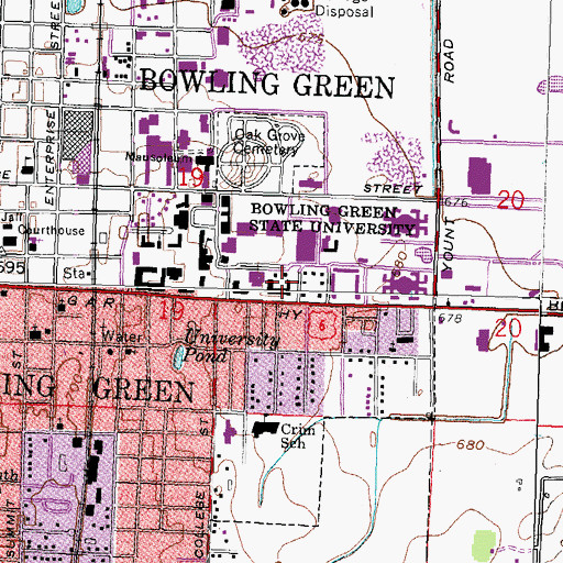 Topographic Map of Rodgers Quadrangle, OH