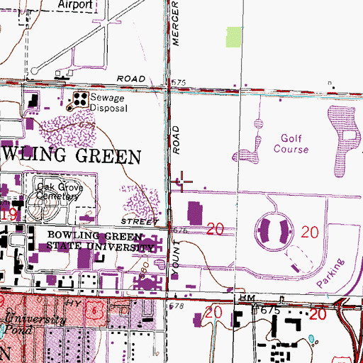 Topographic Map of Steller Field, OH