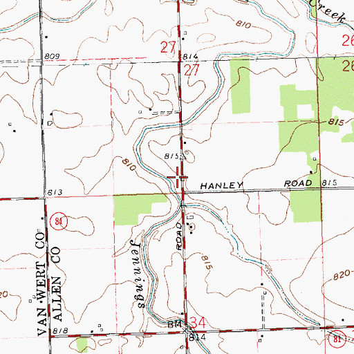 Topographic Map of Book School (historical), OH