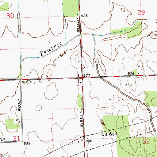 Topographic Map of Shadyside School (historical), OH