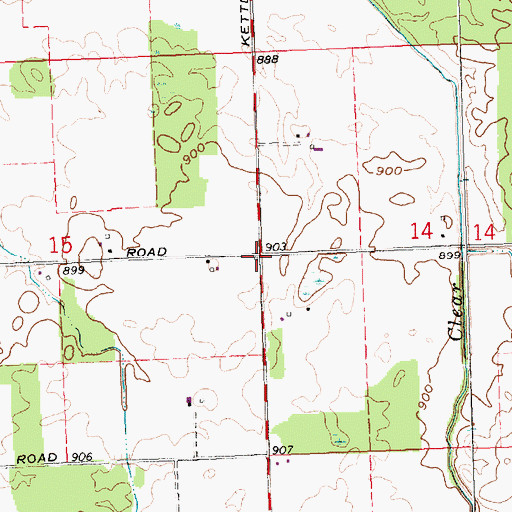 Topographic Map of Stroh School (historical), OH