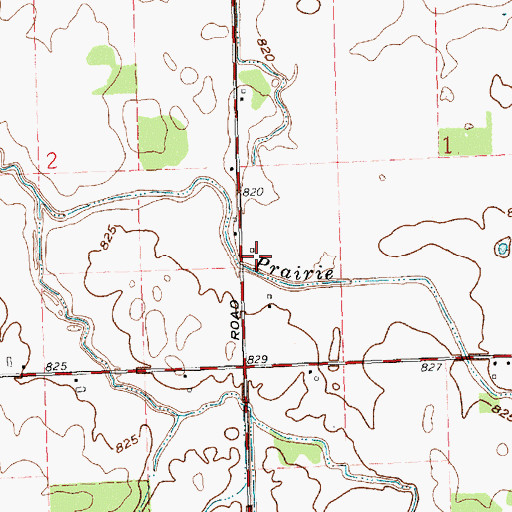 Topographic Map of North Union School (historical), OH