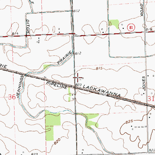 Topographic Map of Roller School (historical), OH