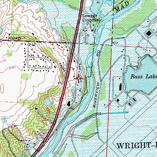 Topographic Map of Upper Valley Trailer Court, OH
