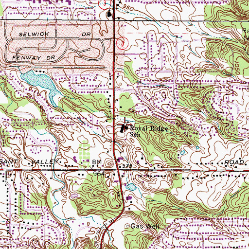 Topographic Map of Parma Regional Library, OH