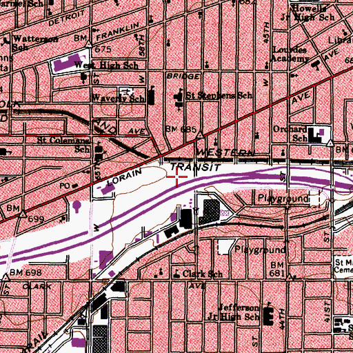 Topographic Map of Apostolic Church of God (historical), OH