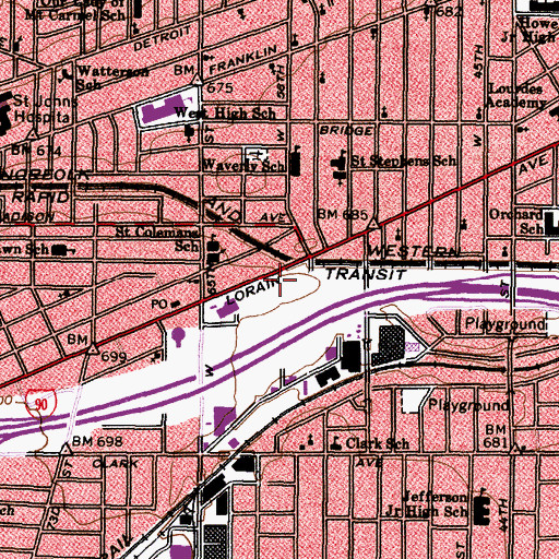 Topographic Map of Universal Church of Truth (historical), OH
