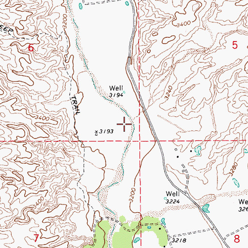 Topographic Map of San Pedro Valley, AZ