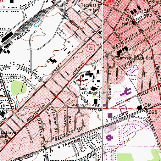 Topographic Map of Helen Rockwell Morley Memorial Music Hall, OH