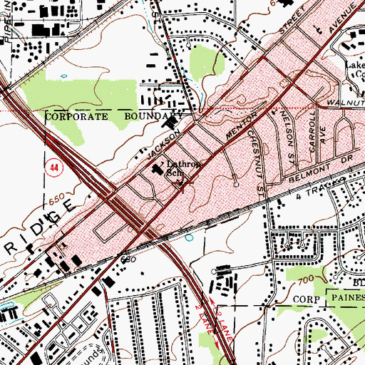 Topographic Map of Kingdom Hall of Jehovahs Witnesses, OH