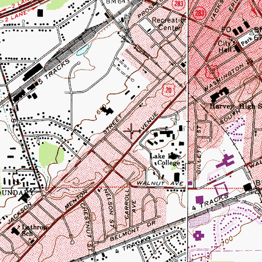 Topographic Map of Zion Lutheran Church, OH