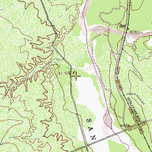 Topographic Map of San Rafael del Valle, AZ