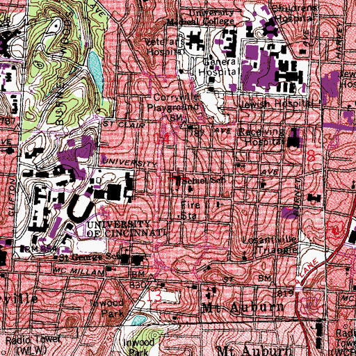 Topographic Map of Schiel Elementary School, OH