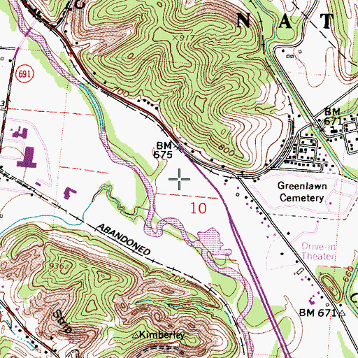 Topographic Map of WAIS-AM (Buchtel), OH
