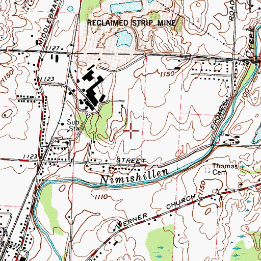 Topographic Map of WHBC-AM (Canton), OH