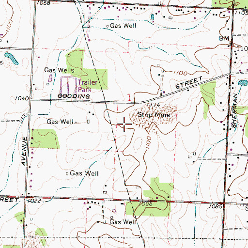 Topographic Map of WHBC-AM (Canton), OH