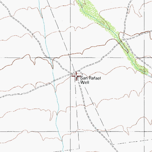 Topographic Map of San Rafael Well, AZ