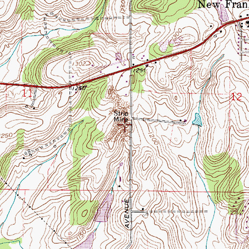 Topographic Map of WDJQ-FM (Alliance), OH