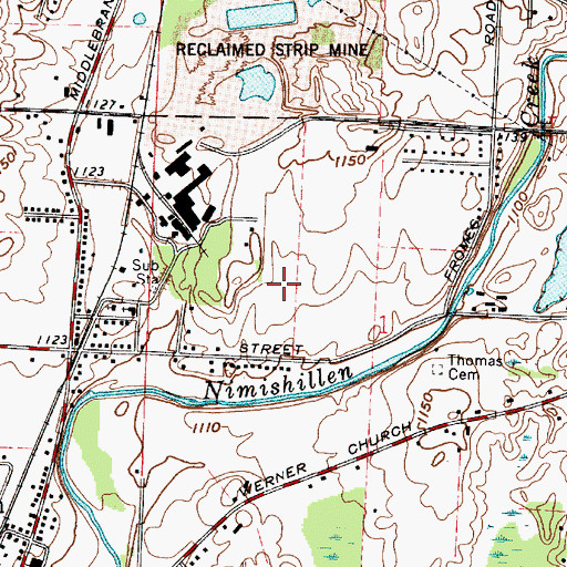 Topographic Map of WHBC-FM (Canton), OH