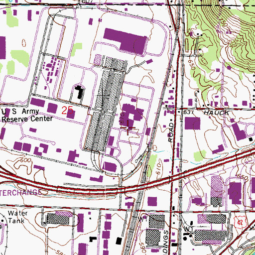 Topographic Map of WJVS-FM (Cincinnati), OH