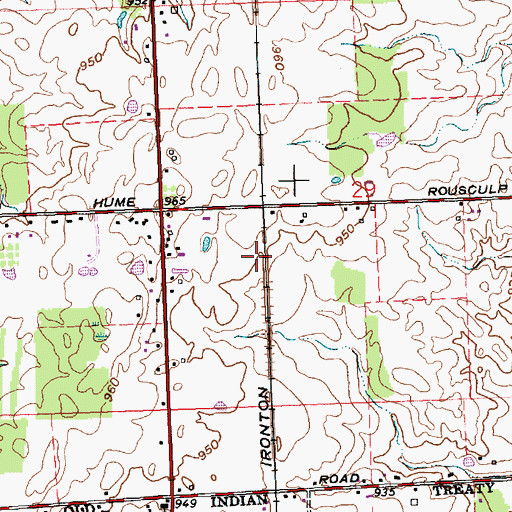 Topographic Map of WFSO-FM (Fort Shawnee), OH