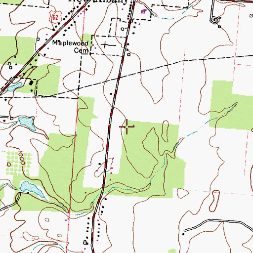 Topographic Map of WCVO-FM (Gahanna), OH