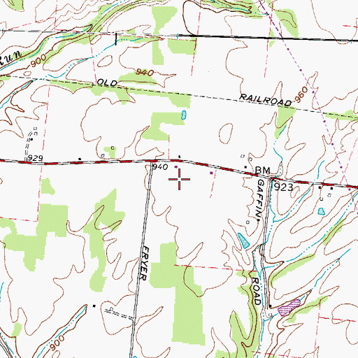 Topographic Map of WAXZ-FM (Georgetown), OH
