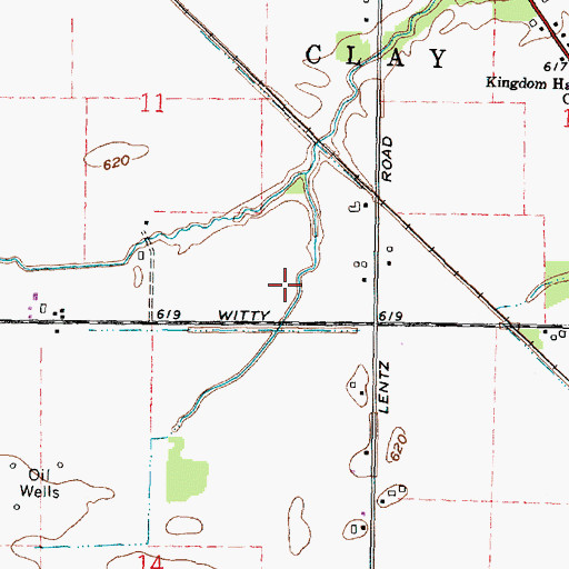 Topographic Map of WRED-FM (Gibsonburg), OH