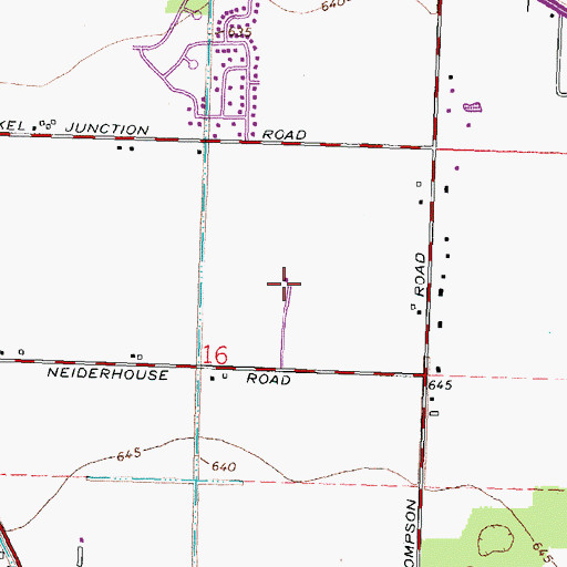 Topographic Map of WVKS-FM (Toledo), OH