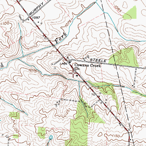 Topographic Map of WSWO-FM (Wilmington), OH