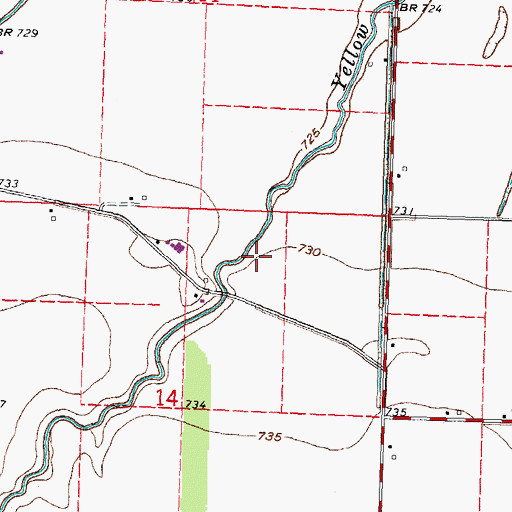 Topographic Map of WBGU-TV (Bowling Green), OH