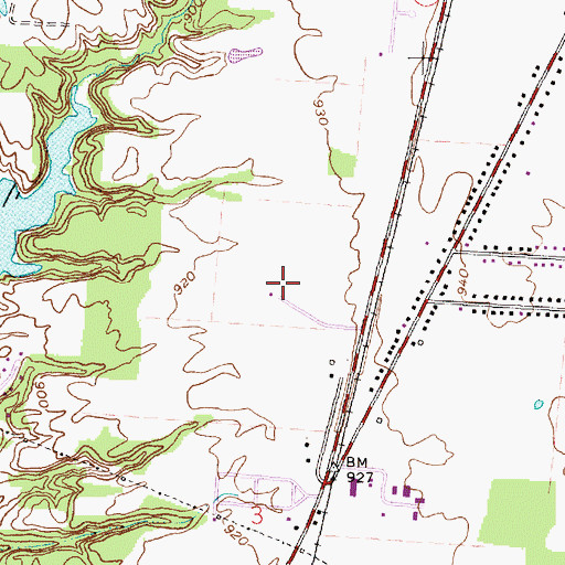 Topographic Map of WTTE-TV (Columbus), OH