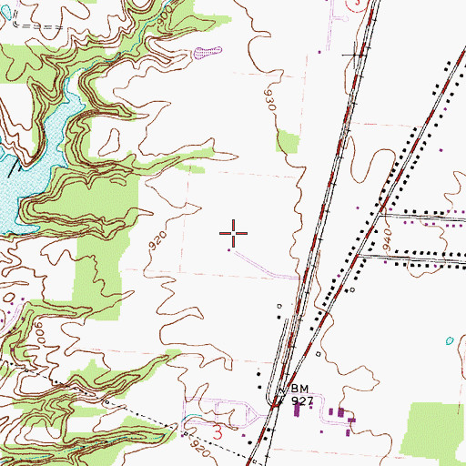 Topographic Map of WOSU-TV (Columbus), OH
