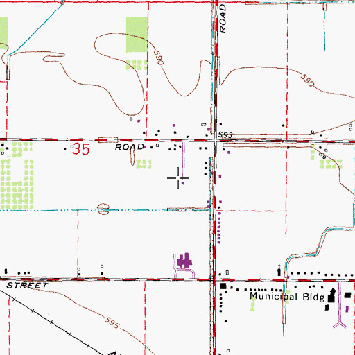 Topographic Map of WGTE-TV (Toledo), OH