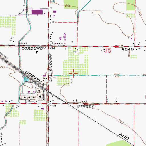 Topographic Map of WUPW-TV (Toledo), OH