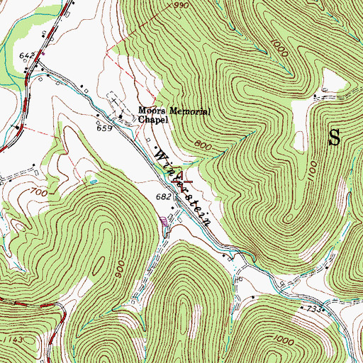 Topographic Map of Township of Jefferson, OH